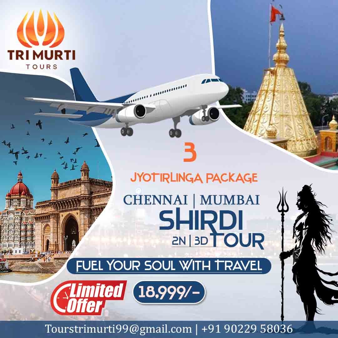 Chennai Shirdi Package 3 Jyotirlinga Package